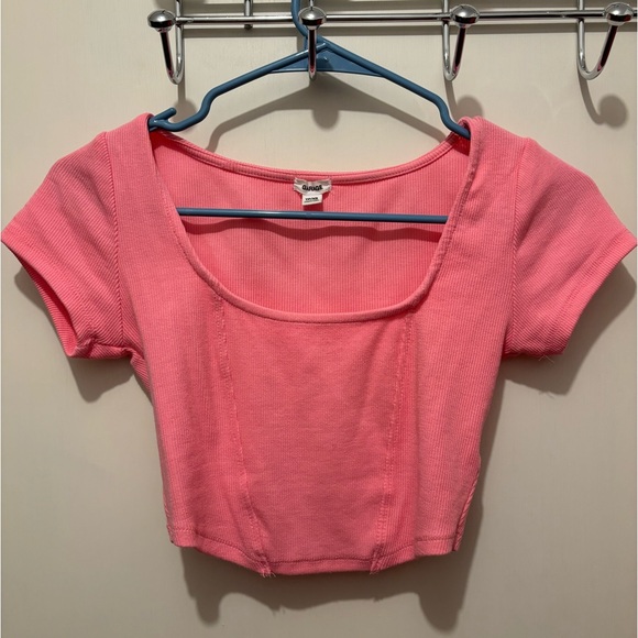 Garage Tops - GARAGE XS CORSET CROPPED TSHIRT